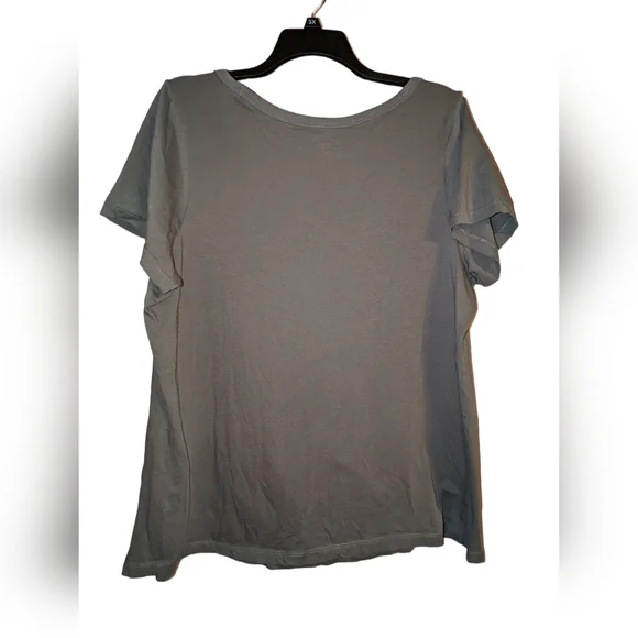 Torrid 3X Gothic Cemetery Angel Grey T-Shirt - Picture 5 of 6